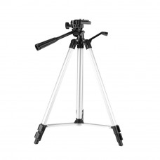 OkaeYa WT-330A Portable Tripod Stand 3 Way Head for Digital Camera, Camcorder, with Mobile Holder Tripod Kit (Supports Up to 3000 g)