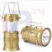 OkaeYa Rechargeable USB LED Solar Light Flashlight Outdoor Tensile Camping Lantern Lamp