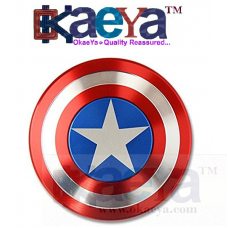 OkaeYa Creative 3D Captain America Fidget Hand Spinner Shield Toy EDC Focus ADHD For Kids