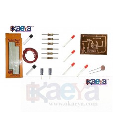 OkaeYa Breadboard with Transistor Capacitors Resistors and Leds