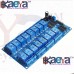 OkaeYa 12V 16 Channel Relay Module with Light Coupling LM2576 Power Supply