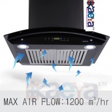OkaeYa Kitchen Chimney, Auto Clean, Touch Control with Baffle Filter 60 cm