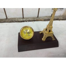 OkaeYa Eiffel Tower with Round Shape Clock