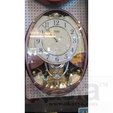 OkaeYa Round Shaped Musical Pendulum Wall Clock