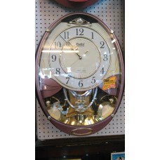 OkaeYa Round Shaped Musical Pendulum Wall Clock