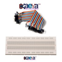 OkaeYa Combo Of Breadboard & Jumper Wire Male To Male