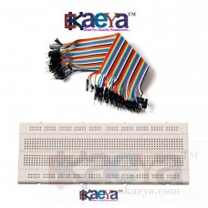 OkaeYa Combo Of Breadboard & Jumper Wire Male To Male