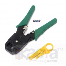 OkaeYa -Crimping Tool Dual Type-RJ45 & RJ12 Networking Lan Cable Cutter