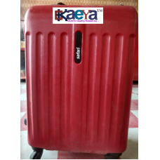 OkaeYa Safari Poly-carbonate 4 wheel Trolley Luggage (DELTA 65 NEW RED) 