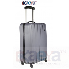 OkaeYa 77 Cms Grey Hard Sided Suitcases & Trolley Bag