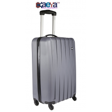 OkaeYa 77 Cms Grey Hard Sided Suitcases & Trolley Bag