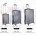 OkaeYa 77 Cms Grey Hard Sided Suitcases & Trolley Bag