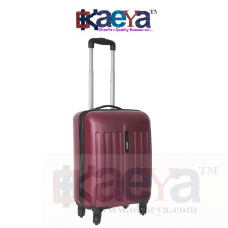 OkaeYa Safari Poly-carbonate 4 wheel Trolley Luggage (DELTA 77 NEW RED)