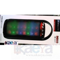 OkaeYa -Sonilex Wireless Speaker With Disco Light (SL-BS133FMDL) and FM Radio
