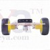 OkaeYa Robot Car Chassis With Motors and Encoder Disk Transparent Acrylic Base