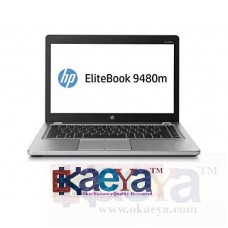 OkaeYa Certified Refurbished laptop Hp EliteBook 9480m Folio series laptop, ultraslim metal body, 14 inch, i5, 4th Generation, 4GB/320GB With 1 Year Warranty