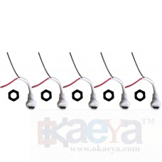 OkaeYa.com 5Pcs Micro-USB Connector, Female Panel Mount