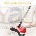 OkaeYa Brooms Sweeper Steel Multifunction 360 Degree Rotating Hand Push Vacuum Floor Cleaner Automatic 3 in 1 Floor Cleaning System