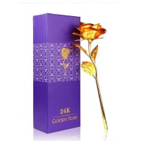 OkaeYa 24K Gold Plated Rose, 11-inch