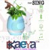 OkaeYa Musical Pot Smart LED Wireless Bluetooth Speaker Music Flower Pot Touch Plant Can Sing Song (Without Plant)