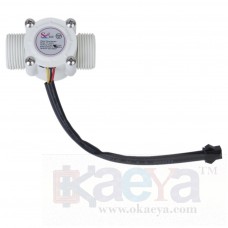 OkaeYa 3/4" External Threads 1-60L/Min Water Flow Sensor Flowmeter Water Control