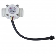 OkaeYa 3/4" External Threads 1-60L/Min Water Flow Sensor Flowmeter Water Control