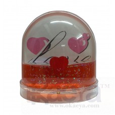 OkaeYa Plastic Snow Globe Photo Frame (Multicolour) 