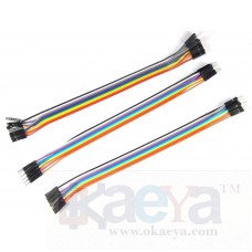 OkaeYa Jumper Wire Set(10 Pin Male-Male + 10 Pin Female-Female + 10 Pin Male-Female)