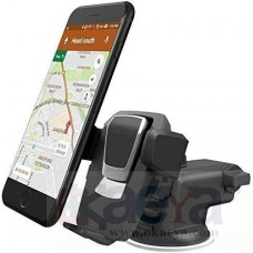 OkaeYa Car Quick One Touch 360 Adjustable 3-in-1 Car Mount Holder for All Smartphones (Pro Series, Black)