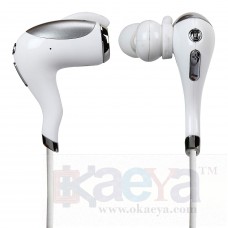 OkaeYa Bluetooth Headphone, Headset and Earphone x12 (White-Grey, Bluetooth 4.1)