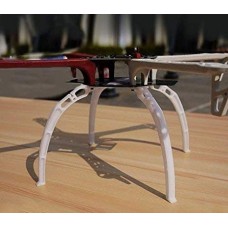 OkaeYa High Landing Gear Skid for DJI F450 F550 SK480 FPV with Screws for Assembling (White) - Set of 4 Pieces