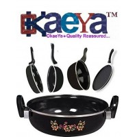 OkaeYa Hard Coat cook,Non Stick and Serveware (5pcs)