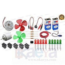 OkaeYa Electronics 30 Items Loose Parts Materials Science Project Kit