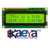 OkaeYa LCD 16x2 Alphanumeric Display(JHD162A) for 8051,AVR,Arduino,PIC,ARM All (Yellow)