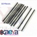 OkaeYa -10Pcs- (40x1) Pin Single Row Straight male header(Berg) and 10Pcs- (40x1) Female Pin Header Connector Strip