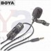 OkaeYa BY-M1 Omnidirectional Lavalier Microphone with 6 Meter Audio Cable and 1/4' Adapter Clip-On Mic for Smartphones, Canon, Nikon DSLR Cameras and Camcorders