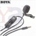 OkaeYa BY-M1 Omnidirectional Lavalier Microphone with 6 Meter Audio Cable and 1/4' Adapter Clip-On Mic for Smartphones, Canon, Nikon DSLR Cameras and Camcorders