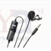 OkaeYa BY-M1 Omnidirectional Lavalier Microphone with 6 Meter Audio Cable and 1/4' Adapter Clip-On Mic for Smartphones, Canon, Nikon DSLR Cameras and Camcorders