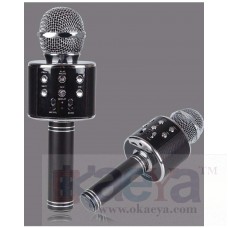 OkaeYa Wireless WS-858 Bluetooth Microphone Recording Condenser Handheld Stand (Multicolour)