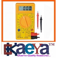 OkaeYa.com Digital Multimeter LCD AC DC Measuring Voltage Current (not for professional use) Colour may vary, Dt830D Digital Multimeter