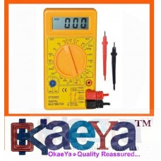 OkaeYa.com Digital Multimeter LCD AC DC Measuring Voltage Current (not for professional use) Colour may vary, Dt830D Digital Multimeter