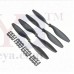 OkaeYa 2 Sets Carbon Nylon 10X4.5 Inch 1045 / R CW CCW Propeller, Multi-Copter Clockwise Rotating/Counter(Black)