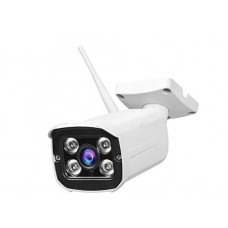 OkaeYa Outdoor Indoor WiFi IP 2MP Bullet Camera with Night Vision Motion Detection (White)