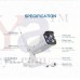 OkaeYa Outdoor Indoor WiFi IP 2MP Bullet Camera with Night Vision Motion Detection (White)