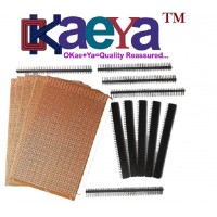 OkaeYa -Printed Circuit Board,5 Pieces + Female Berg Strip, 5 Pieces + Male Berg Strip, 5 Pieces