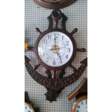 OkaeYa Pendulum Wall Clock brown colour