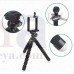 OkaeYa Adjustable Flexible Mini Portable Tripod Stand with Universal Smartphone Clip Holder - Multicolor