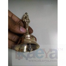 OkaeYa Brass, Peetal, Copper Made Pooja ki Ghanti, Bell, Small Size