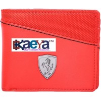 OkaeYa Men's Wallet (Red Stylish) (Original Products by OkaeYa), Men's Red Wallet(6 Card Slots)