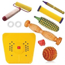 OkaeYa Magnetic Foot Mat for Stress and Pain Relief with Acupressure Tools Combo Kit